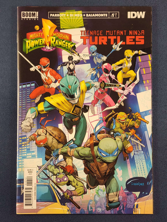 Mighty Morphin Power Rangers / Teenage Mutant Ninja Turtles  # 1 2nd Print Variant