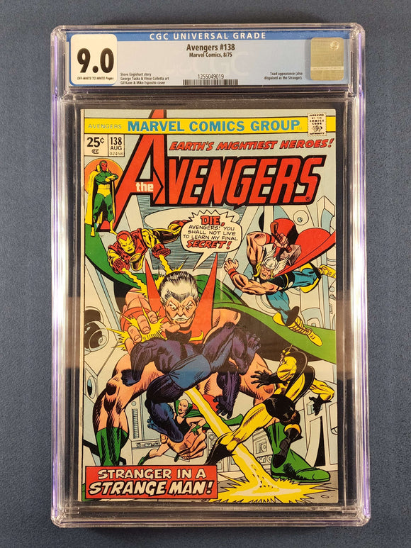 Avengers Vol.1 # 138 CGC 9.0