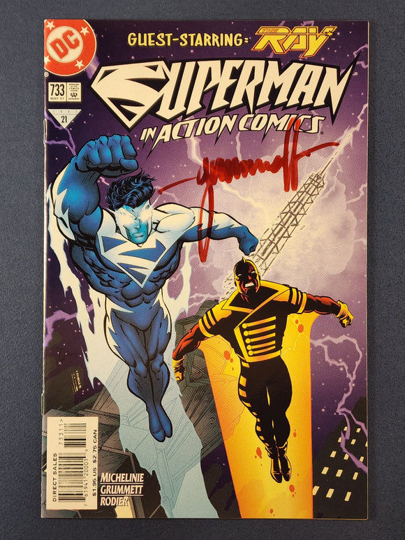 Action Comics Vol. 1  # 733  Signed by Tom Grummett