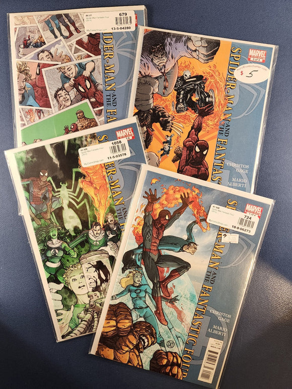 Spider-Man And The Fantastic Four  Complete Set  # 1-4