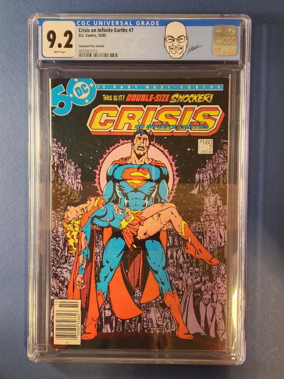 Crisis On Infinite Earths  # 7  Canadian  CGC 9.2