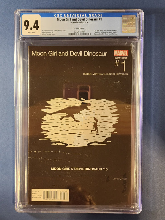 Moon Girl and Devil Dinosaur  # 1  Hip Hop Variant  CGC 9.4