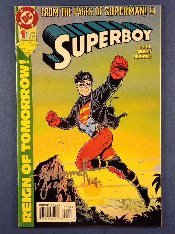 Superboy Vol. 3  # 1  Signed by Tom Grummett