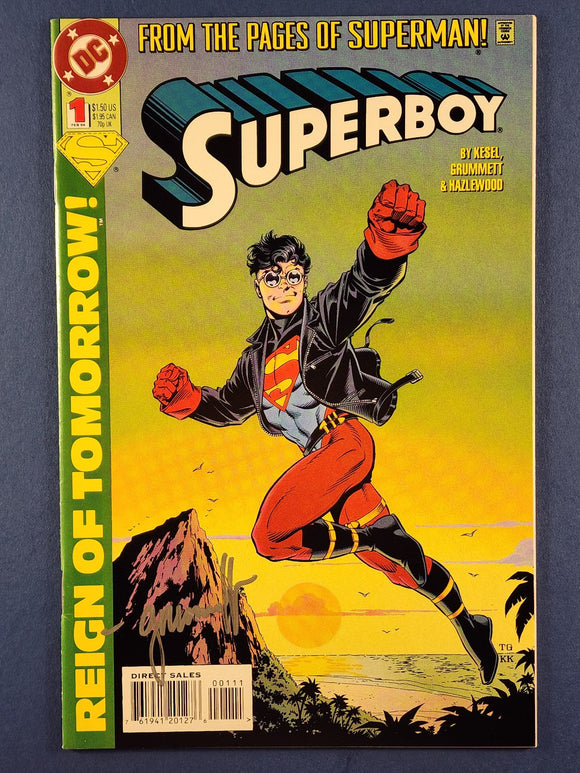 Superboy Vol. 3  # 1  Signed by Tom Grummett