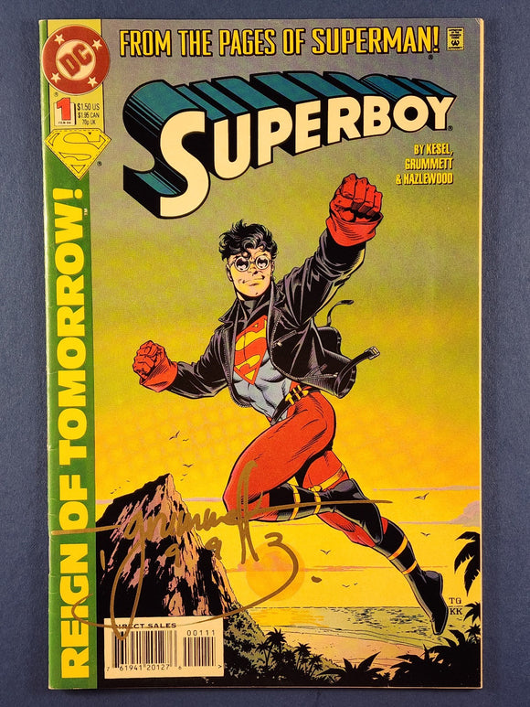 Superboy Vol. 3  # 1  Signed by Tom Grummett