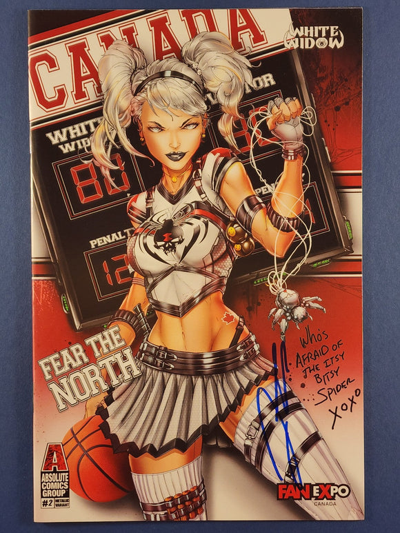 White Widow  # 2 Fan Expo Variant Signed By Tyndall