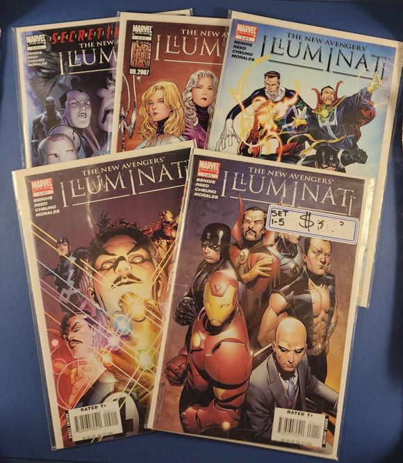 New Avengers: Illuminati  # 1-5 Complete Set