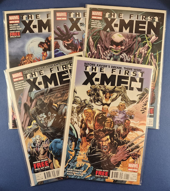 First X-Men  # 1-5  Complete Set