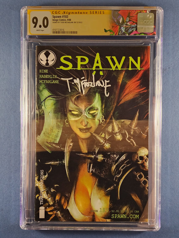 Spawn  # 183  Signed by McFarlane CGC 9.0