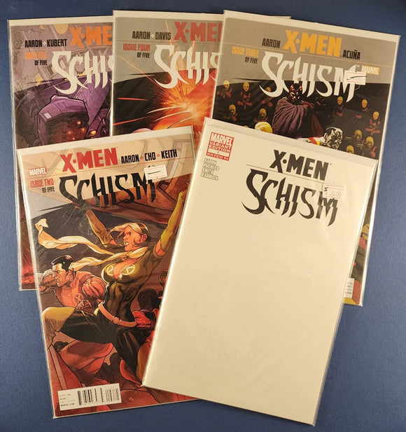 X-Men: Schism  # 1-5  Complete Set