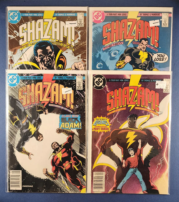 Shazam!: The New Beginning  # 1-4  Complete Set (Canadian Price Variants)
