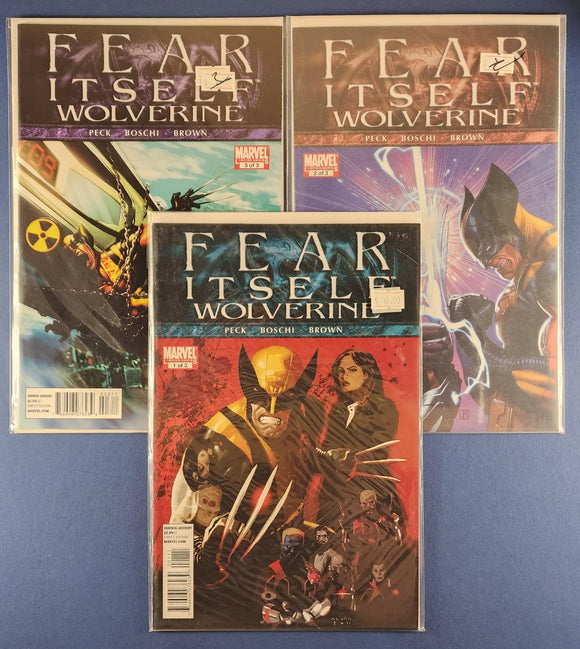 Fear Itself: Wolverine  # 1-3 Complete Set