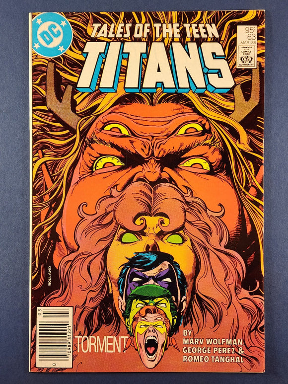 Tales of the Teen Titans  # 63  Canadian