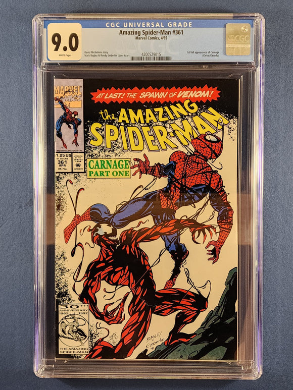 Amazing Spider-Man Vol. 1  # 361  CGC 9.0