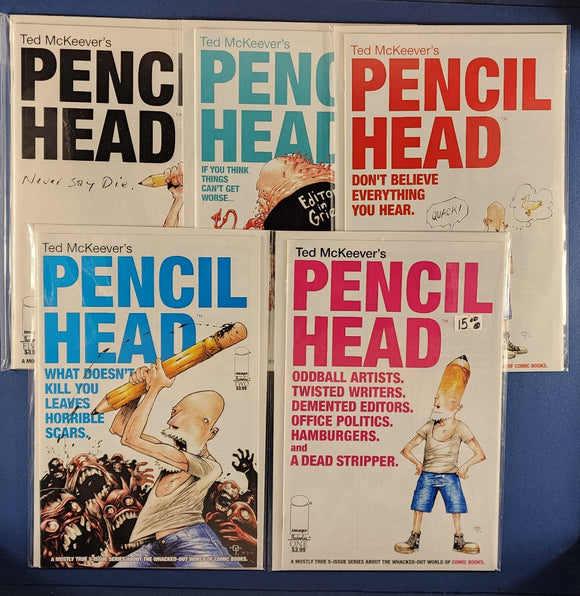 Pencil Head  Complete Set  # 1-5