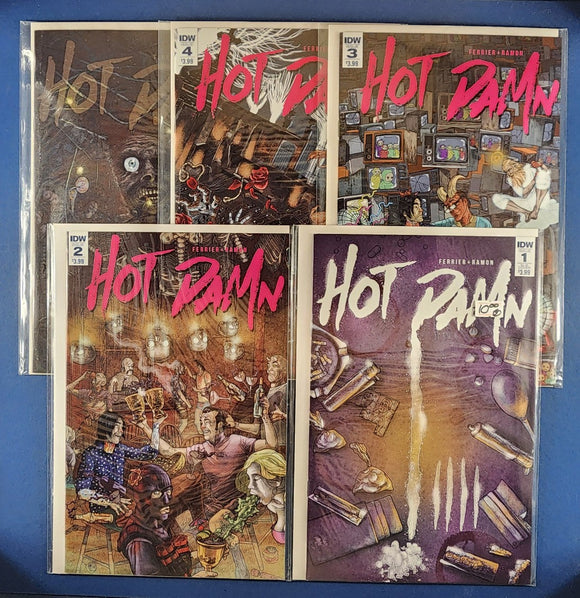 Hot Damn  Complete Set  # 1-5