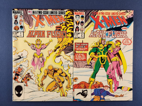 X-Men and Alpha Flight  Complete Set  # 1-2