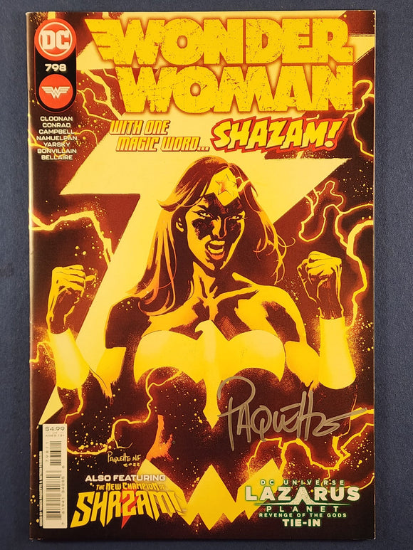 Wonder Woman Vol. 1  # 798  Signed by Yannick Paquette