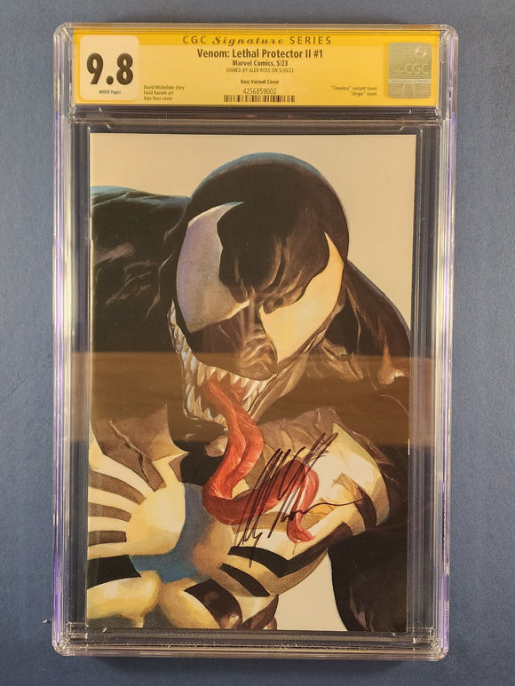 Venom: Lethal Proctector II  # 1  Ross Variant  Signed by Alex Ross CGC 9.8