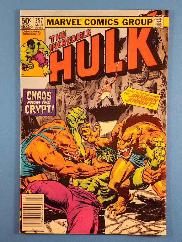 Incredible Hulk Vol. 1  # 257