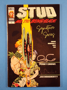Stud and the Bloodblade  # 1  Signature Series  Double Signed
