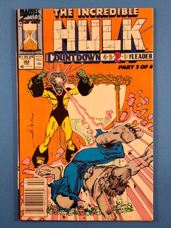 Incredible Hulk Vol. 1  # 366  Newsstand