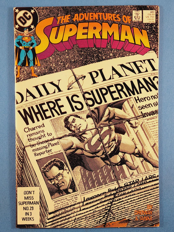 Adventures of Superman Vol. 1  # 451