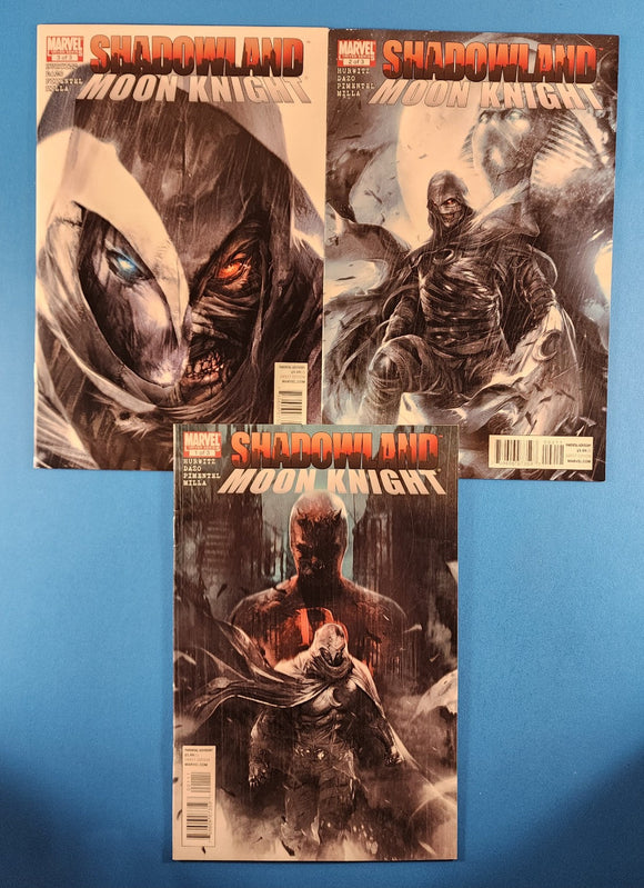 Shadowland: Moon Knight - Complete Set  # 1-3