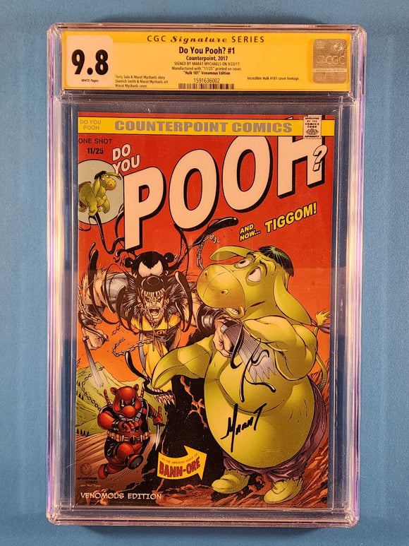 Do You Pooh: Hulk 181 Venomous Edition CGC 9.8  Signed By Marat Mychaels