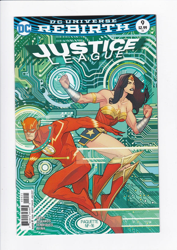 Justice League Vol. 3  # 9 Paquette Variant