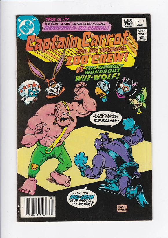 Captain Carrot and his Amazing Zoo Crew  # 11  Canadian