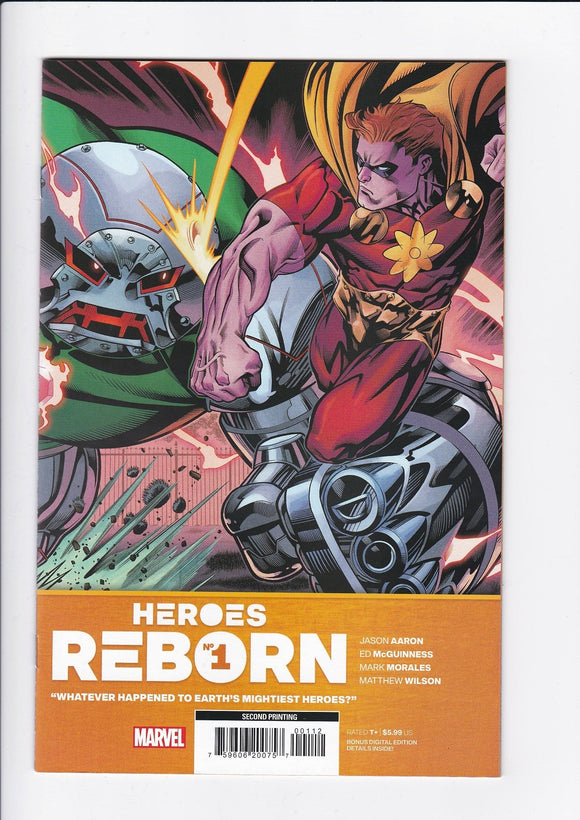 Heroes Reborn  # 1  2nd Print Variant