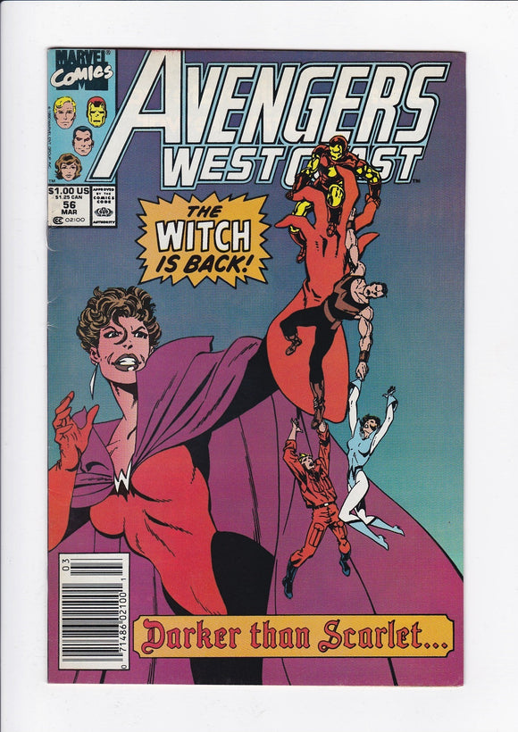Avengers West Coast  # 56  Newsstand