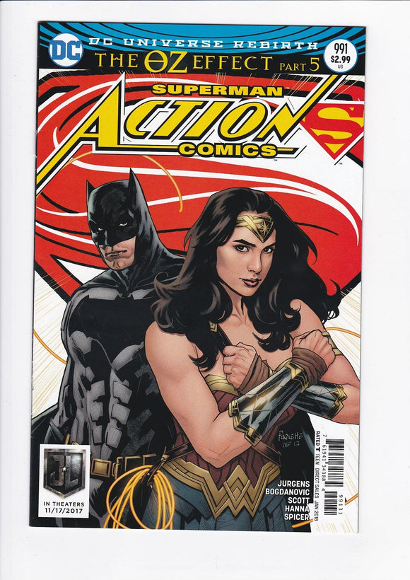Action Comics Vol. 1  # 991  Sook Justice League Movie Variant