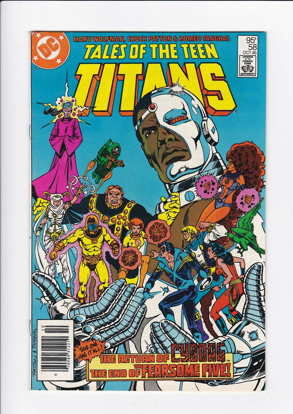 Tales of the Teen Titans Vol. 1  # 58  Canadian