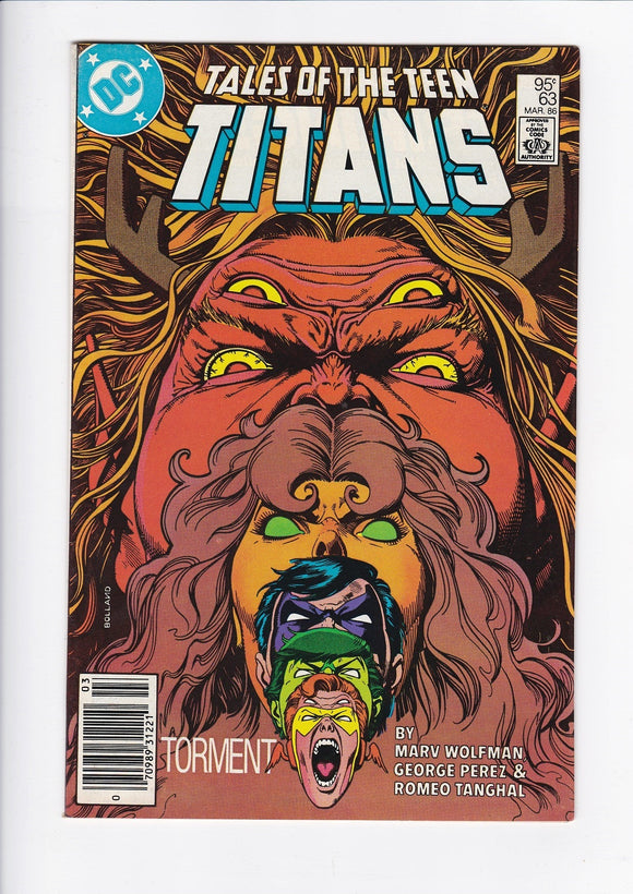 Tales of the Teen Titans Vol. 1  # 63  Canadian