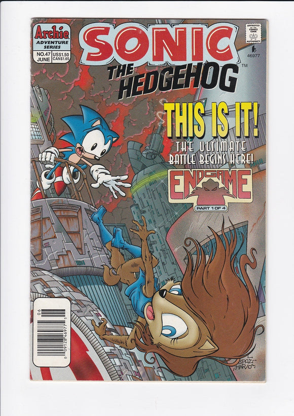 Sonic The Hedgehog Vol. 2  # 47  Newsstand