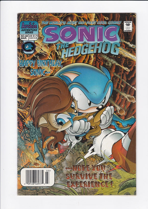 Sonic The Hedgehog Vol. 2  # 68  Newsstand