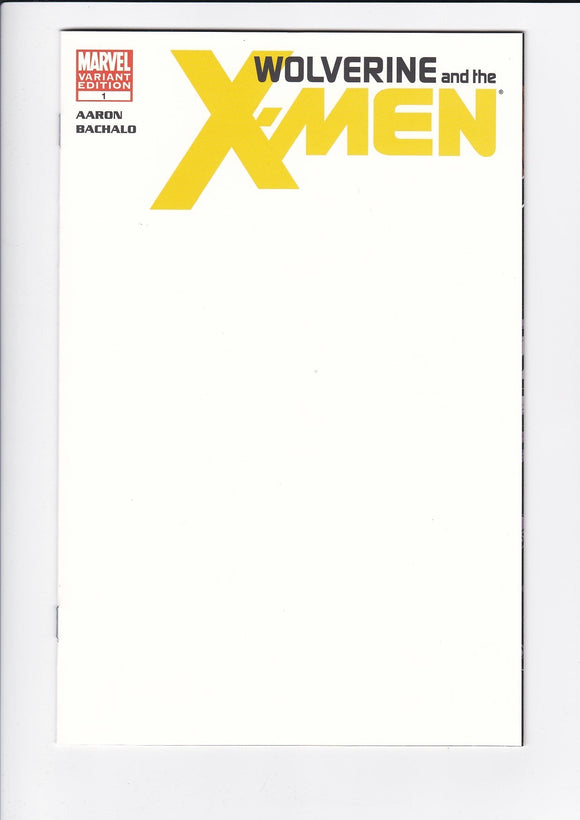Wolverine and the X-Men Vol. 1  # 1  Blank Variant