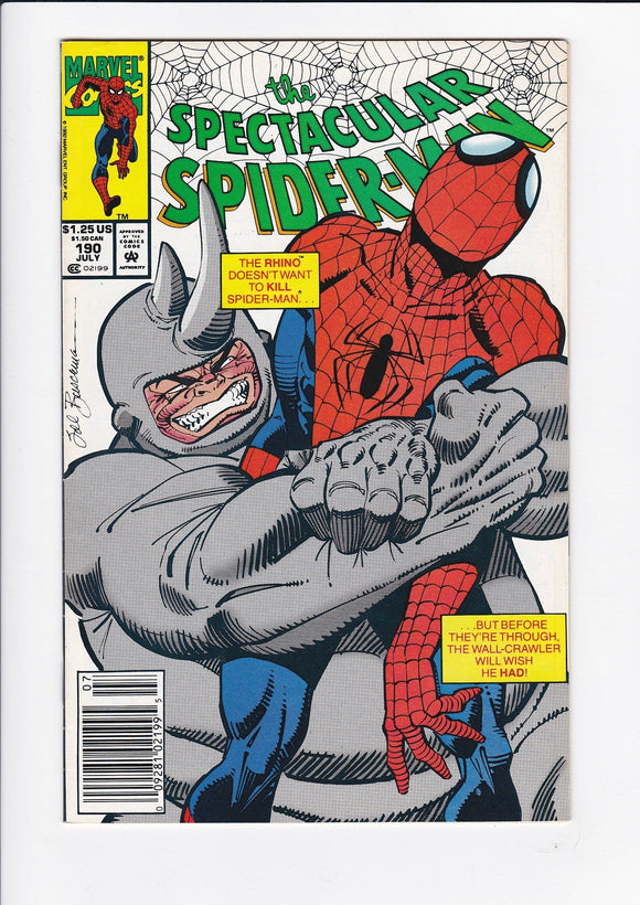Spectacular Spider-Man Vol. 1  # 190  Newsstand