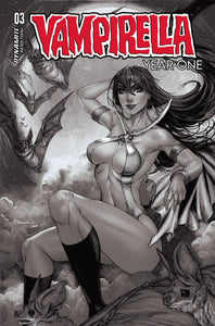 VAMPIRELLA YEAR ONE #3 CVR T 7 COPY FOC INCV TURNER B&W