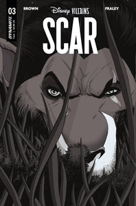 DISNEY VILLAINS SCAR #3 CVR S 7 COPY FOC INCV MOSS B&W