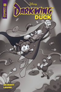 DARKWING DUCK #9 CVR G 10 COPY INCV LEIRIX B&W