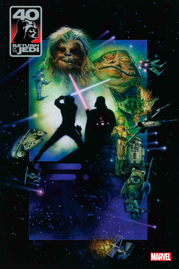 STAR WARS: RETURN OF THE JEDI - THE 40TH ANNIVERSARY COVERS BY CHRIS SPROUSE #1 MOVIE POSTER VARIANT