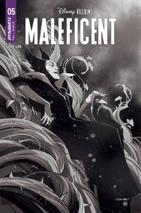 DISNEY VILLAINS MALEFICENT #5 CVR S 7 COPY FOC INCV DURSO B&W