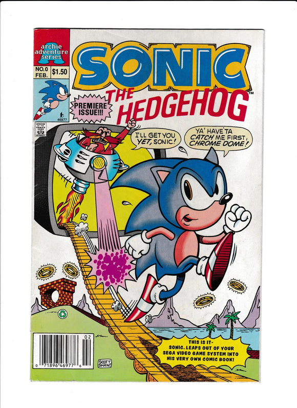 Sonic the Hedgehog Vol. 1  # 0 Newsstand