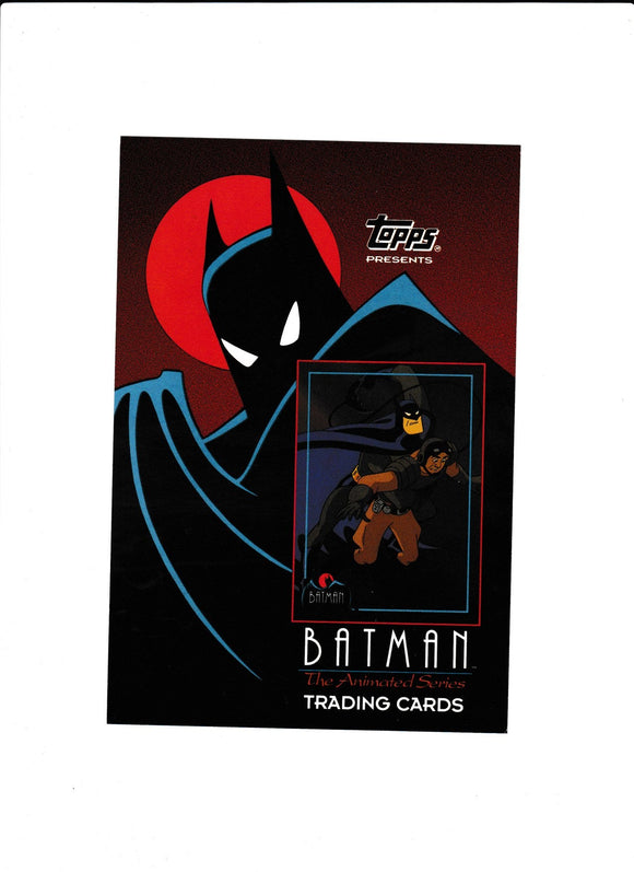 Batman The Animated Series Promo Trading Card Sheet 1992