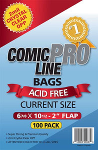 Comic Pro Line Current 6 7/8" Bag 2mil x100